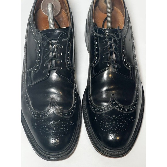 Royal Tweed 7904B Cheaney Church's Black Derby Wingtip Lace Up Men’s Sz 10.5 D - Picture 5 of 15